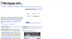 Desktop Screenshot of mortgage-info.com