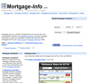 Tablet Screenshot of mortgage-info.com